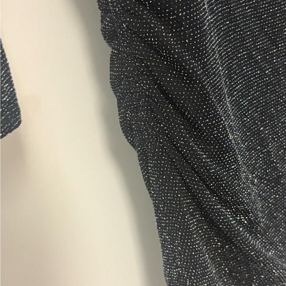 NWT Size 6 Elegant Black Wrap Dress! Beautiful! A glitter stunner! - Picture 7 of 11
